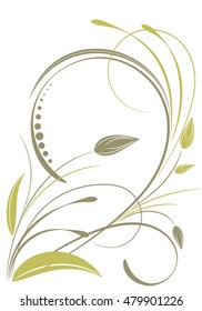 Abstract floral background for design.