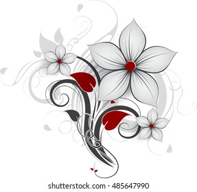 Abstract floral background for design