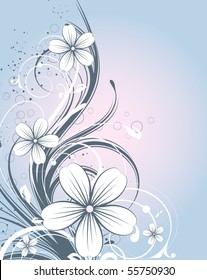 Abstract floral background for design.
