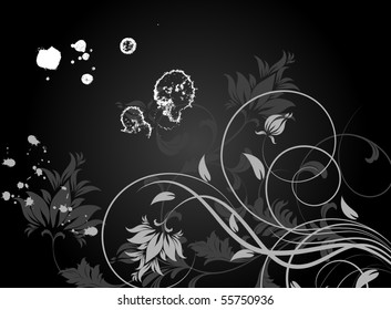 Abstract floral background for design.