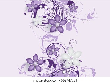 Abstract floral background for design