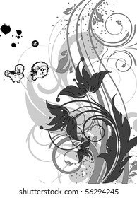 Abstract floral background for design.