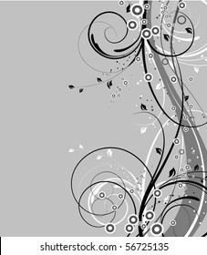 Abstract floral background for design.