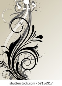 Abstract floral background for design.
