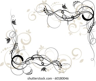 Abstract floral background for design.