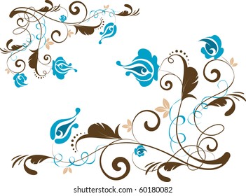 Abstract floral background for design.