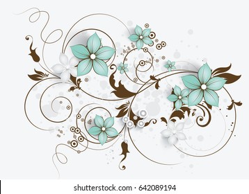 Abstract floral background for design 