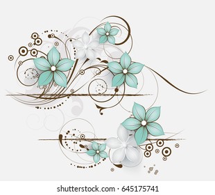 Abstract floral background for design 