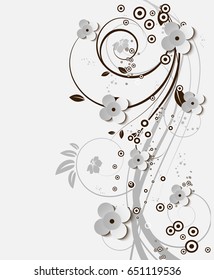 Abstract floral background for design 