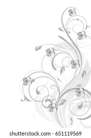 Abstract floral background for design 