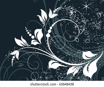 Abstract floral background for design.