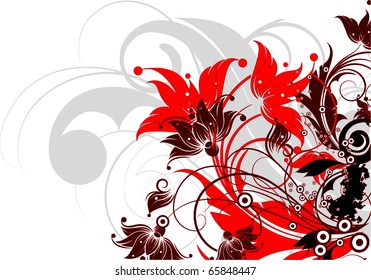 Abstract floral background for design.