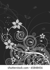 Abstract floral background for design.