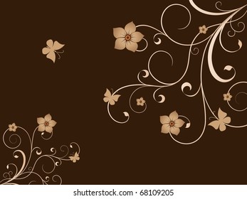 Abstract floral background for design.