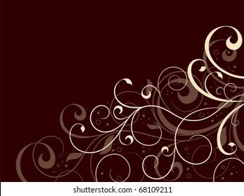 Abstract floral background for design.