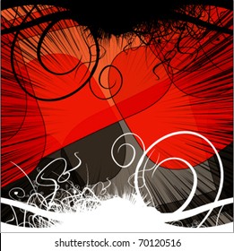 abstract floral background design