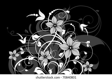 Abstract  floral background for design.