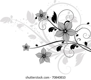Abstract  floral background for design.