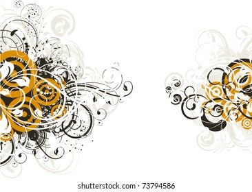 Abstract floral background for design.