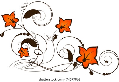 Abstract floral background for design.