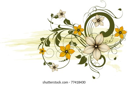 Abstract floral background for design.