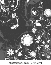 Abstract floral background for design.