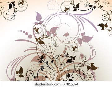 Abstract floral background for design.