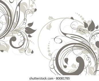 Abstract floral background for design.