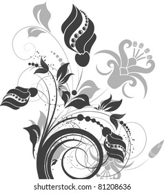 Abstract floral background for design.