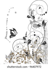Abstract floral background for design.