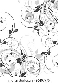 Abstract floral background for design.