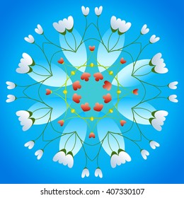 Abstract  floral background design banner,ticket, leaflet and so on. 