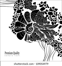 Abstract floral background for design. Design be used for banners, website layout vector