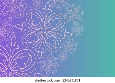 vector de diseño de fondo floral abstracto