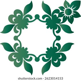 abstract floral background design vector 