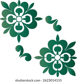 abstract floral background design vector 
