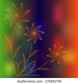 abstract floral background for a design,vector illustration