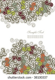 Abstract floral background. Easy to edit vector image.