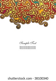 Abstract floral background. Easy to edit vector image.