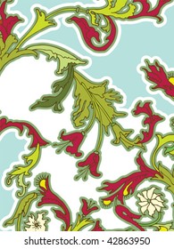 Abstract floral background. Easy to edit vector image.