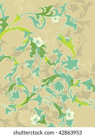 Abstract floral background. Easy to edit vector image.