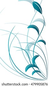 Abstract floral background. Element