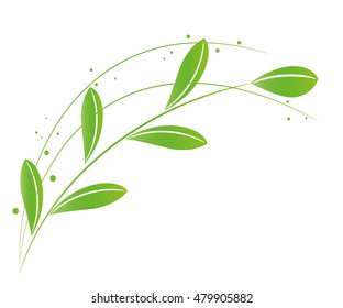 Abstract floral background. Element