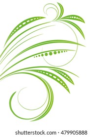 Abstract floral background. Element