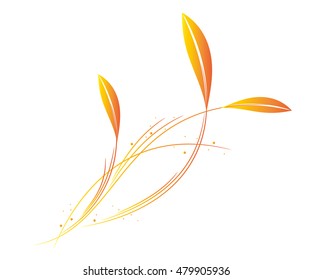 Abstract floral background. Element