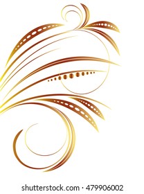 Abstract floral background. Element