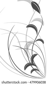 Abstract floral background. Element