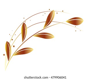 Abstract floral background. Element