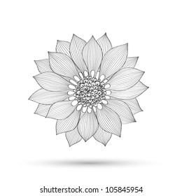 Resumen del fondo floral.  Elemento para el diseño. Ilustración vectorial.