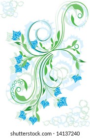 Abstract floral background, element for design